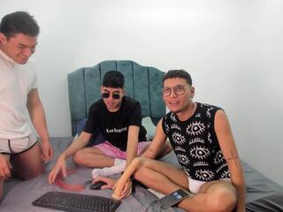 Ryan &amp; Steven &amp; Emilio webcam flirt4free model stream image