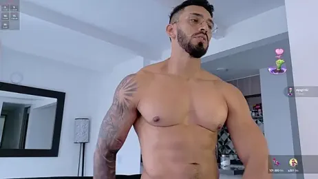 tony_muscle webcam model stream image