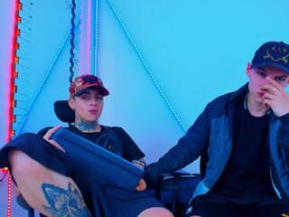 Maxx Williamm &amp; John Sally webcam model stream image